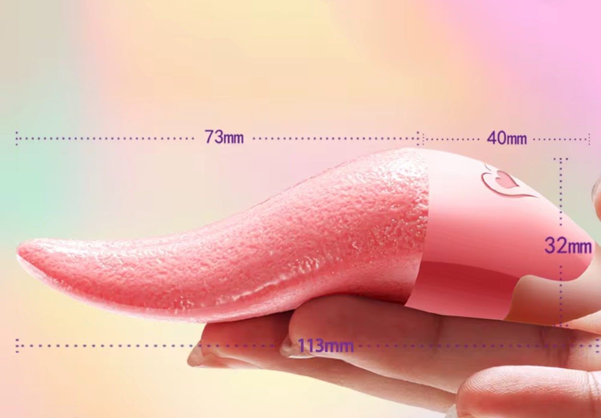 Realistic Tongue with Vibration & Warming – Intense Licking Sensation