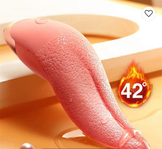 Realistic Tongue with Vibration & Warming – Intense Licking Sensation